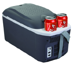 Enfriador y calentador portátil de 8l con dos estantes de bebidas