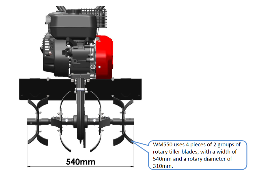 Small-sized Tiller WM550 