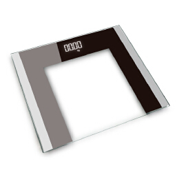 Balance d'affichage LED numérique de 150 kg balance de salle de bain en verre bg198e