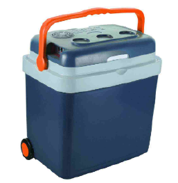 Portable Electric Cooler And Warmer With Trolley Refrigerator 33L 