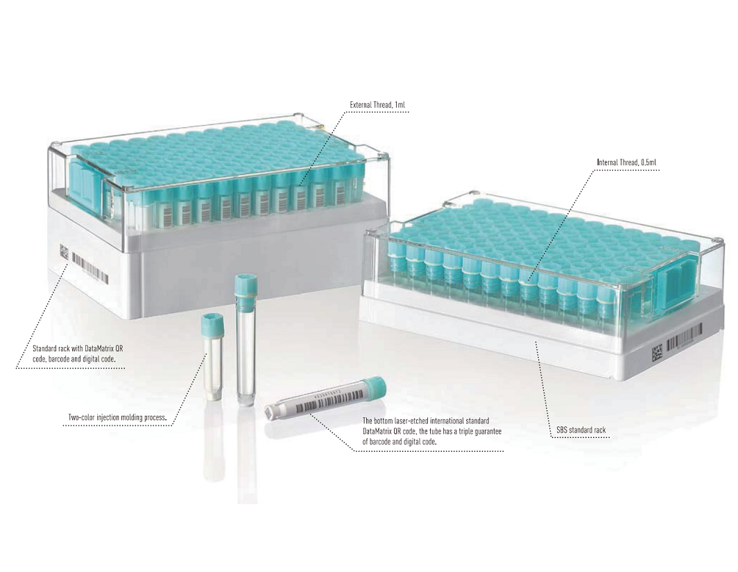 Un flacon cryogénique KANGJIAN SBS Standard 2D