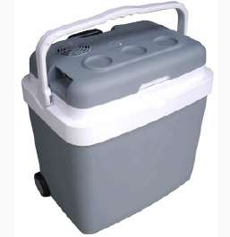 Refroidisseur et chauffage électriques portatifs avec réfrigérateur à chariot 33l