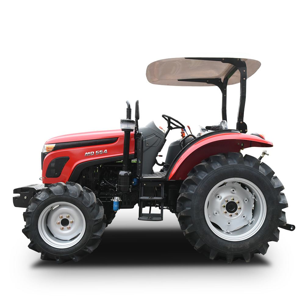 La estructura del chasis del tractor de la serie MD es de forma cilíndrica recta y compacta.