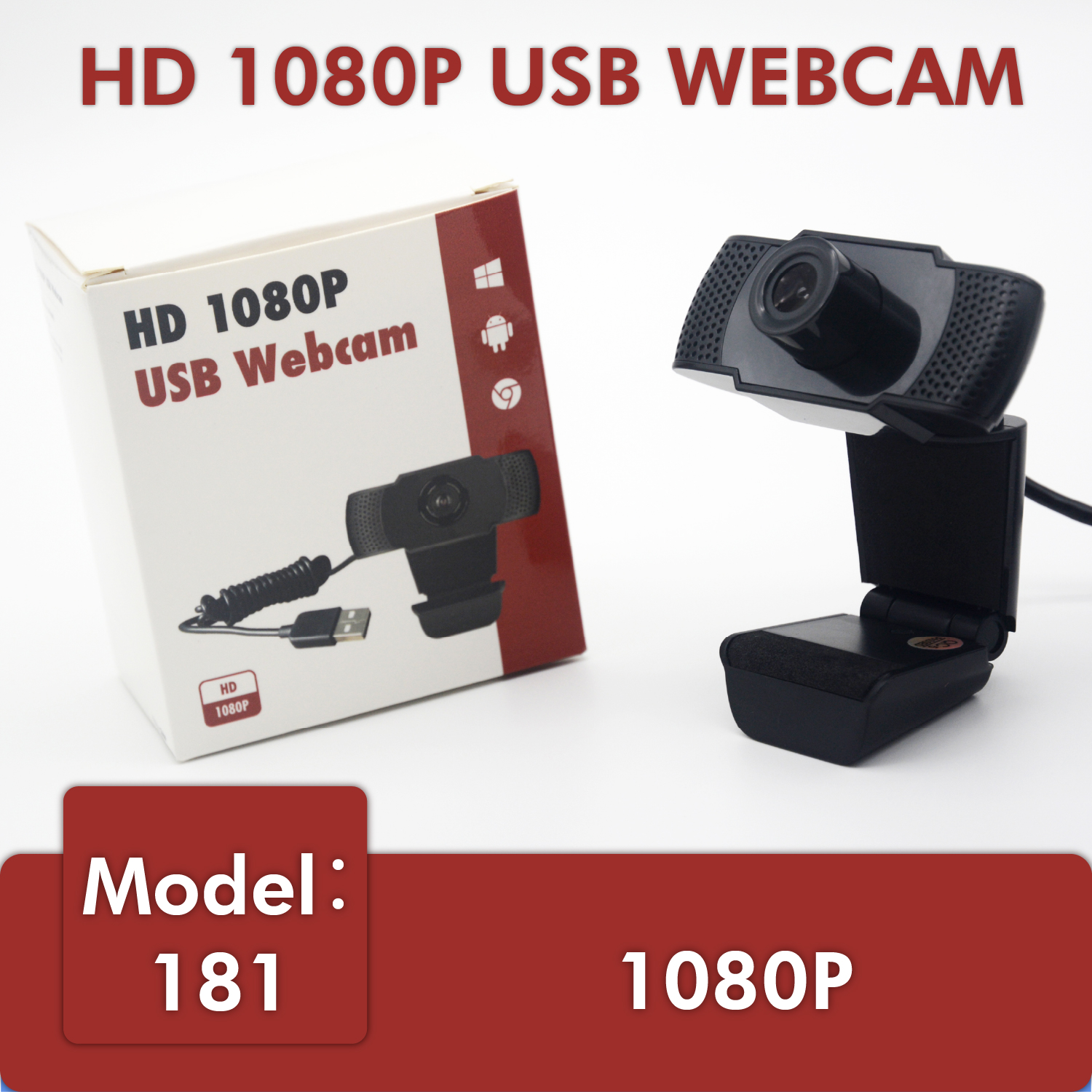 HD 1080P USB WEBCAM