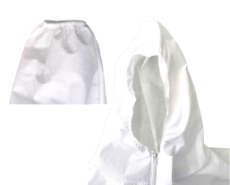 Litai Disposable Isolation Clothes With Hoodies-White