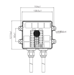 Caja eléctrica central del modelo IV en stdk - MK - 9