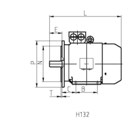 YE3-180M-2 YE3 Series IP55 3-Phase Asynchronous Motors H132-450 Super High Efficiency