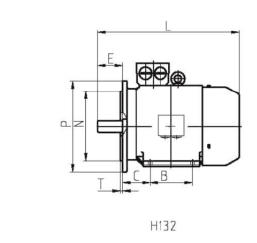 YE3-180M-2 YE3 Series IP55 3-Phase Asynchronous Motors H132-450 Super High Efficiency